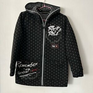 Amazing Goa zip up hoodie for womens. Rock&roll